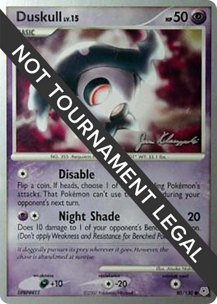 Image for Duskull - 2008 (Jason Klaczynski) (80/130) (World Championship Decks) (WCD) - Pokemon