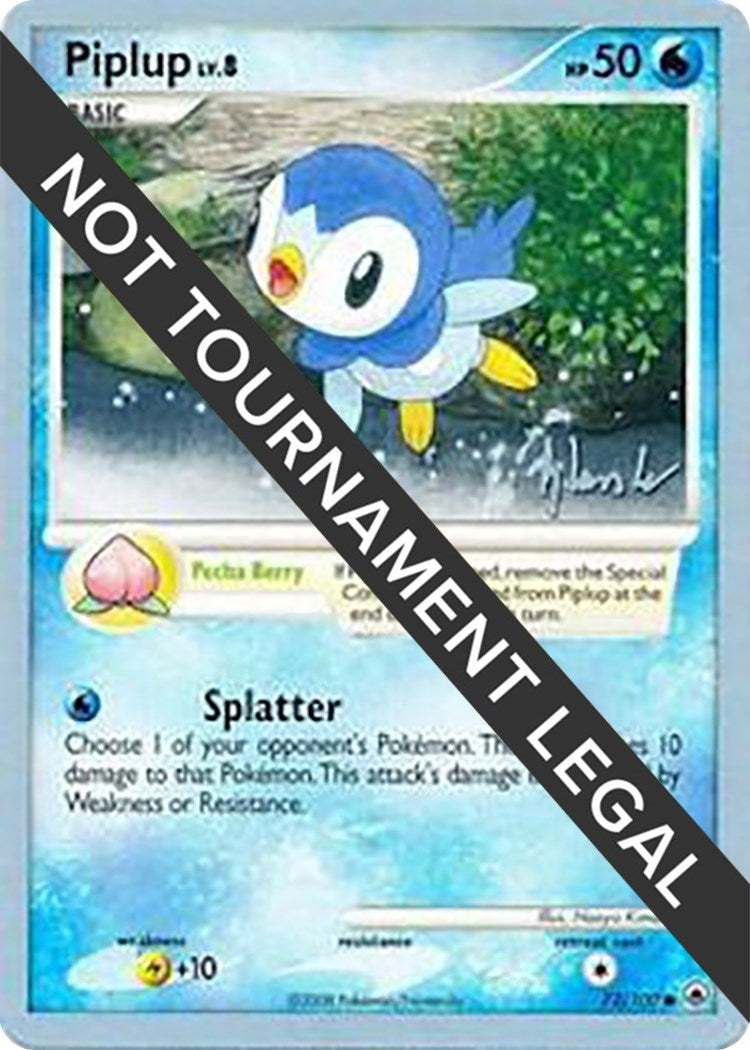 Image for Piplup (72) - 2008 (Dylan Lefavour) (72/100) (World Championship Decks) (WCD) - Pokemon