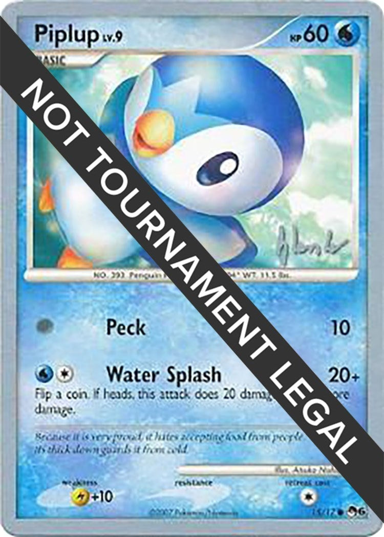 Image for Piplup (15) - 2008 (Dylan Lefavour) (15/17) (World Championship Decks) (WCD) - Pokemon