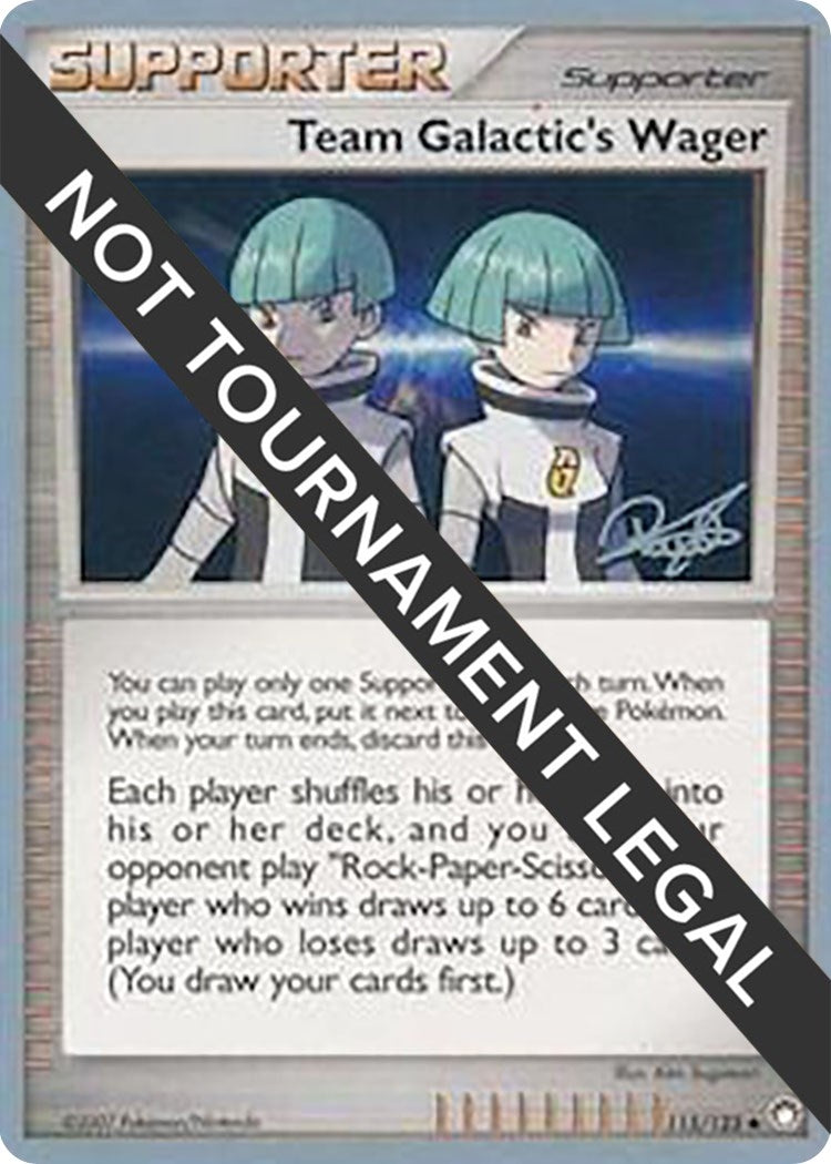 Image for Team Galactic's Wager - 2008 (Paul Atanassov) (115/123) (World Championship Decks) (WCD) - Pokemon