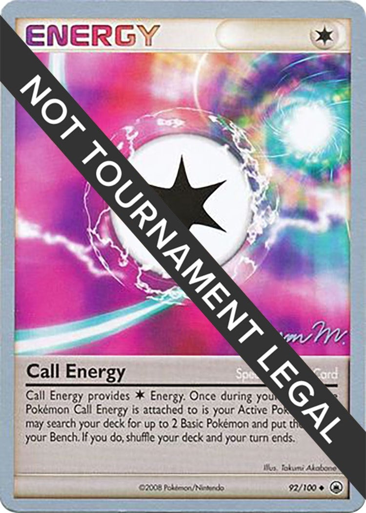 Image for Call Energy - 2009 (Jason Martinez) (92/100) (World Championship Decks) (WCD) - Pokemon