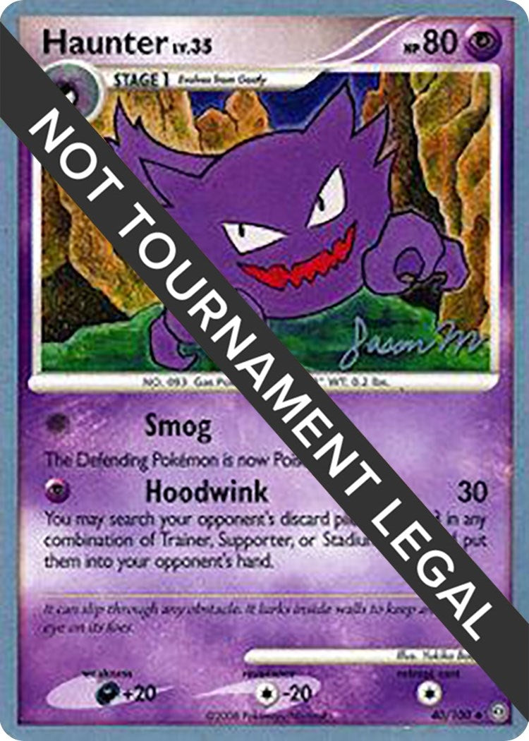 Image for Haunter - 2009 (Jason Martinez) (40/100) (World Championship Decks) (WCD) - Pokemon