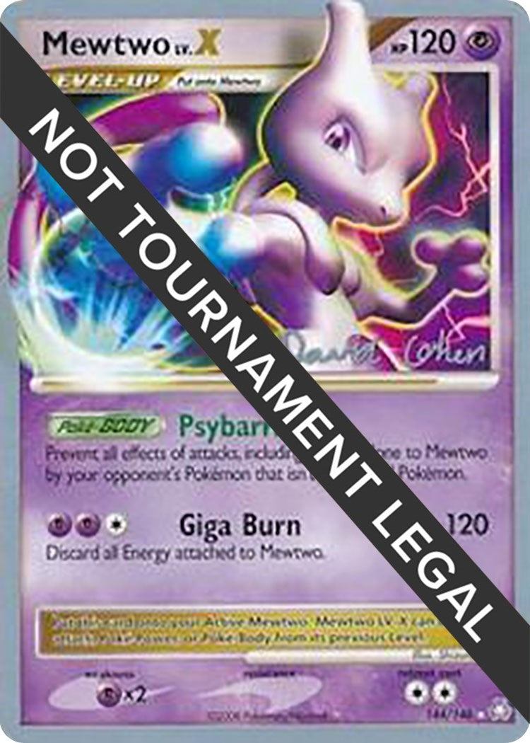 Image for Mewtwo LV.X - 2009 (David Cohen) (144/146) (World Championship Decks) (WCD) - Pokemon