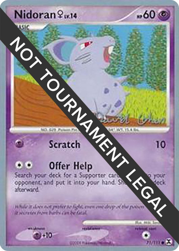 Image for Nidoran F - 2009 (David Cohen) (71/111) (World Championship Decks) (WCD) - Pokemon