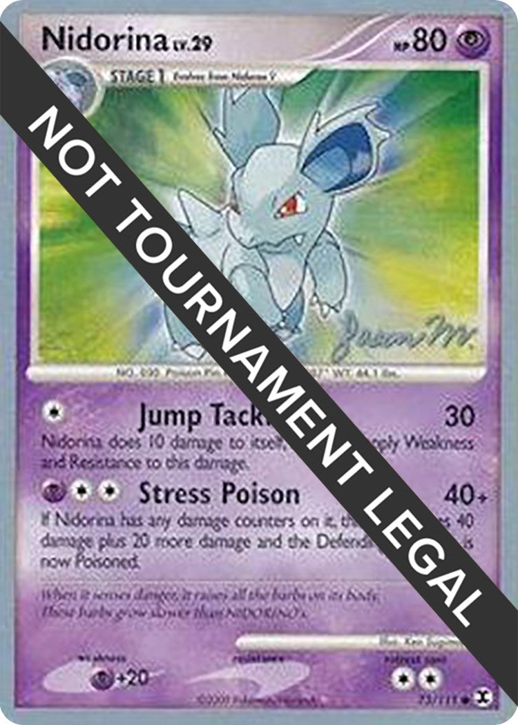 Image for Nidorina - 2009 (Jason Martinez) (73/111) (World Championship Decks) (WCD) - Pokemon