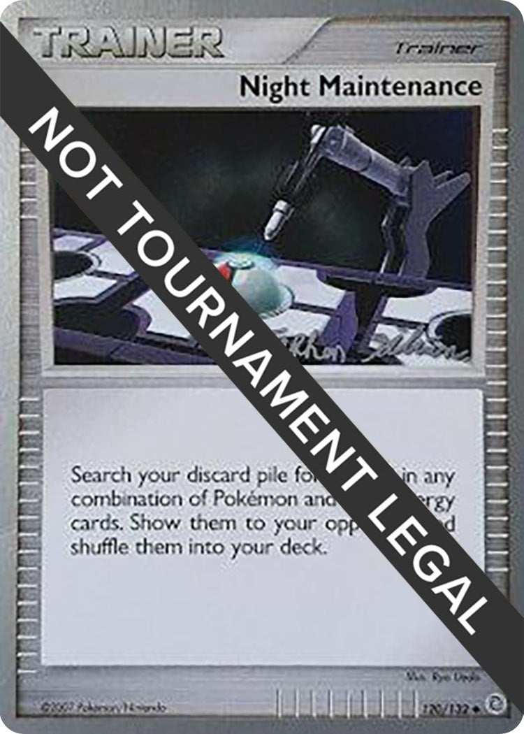 Image for Night Maintenance - 2009 (Stephen Silvestro) (120/132) (World Championship Decks) (WCD) - Pokemon