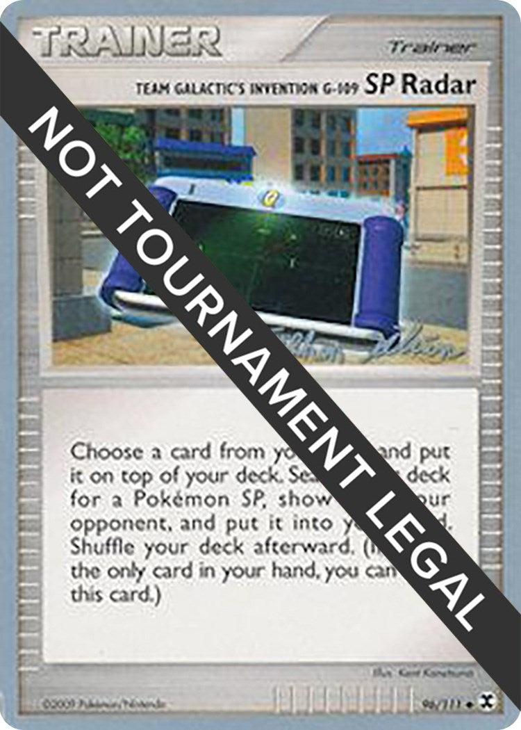 Image for Team Galactic's Invention G-109 SP Radar - 2009 (Stephen Silvestro) (96/111) (World Championship Decks) (WCD) - Pokemon