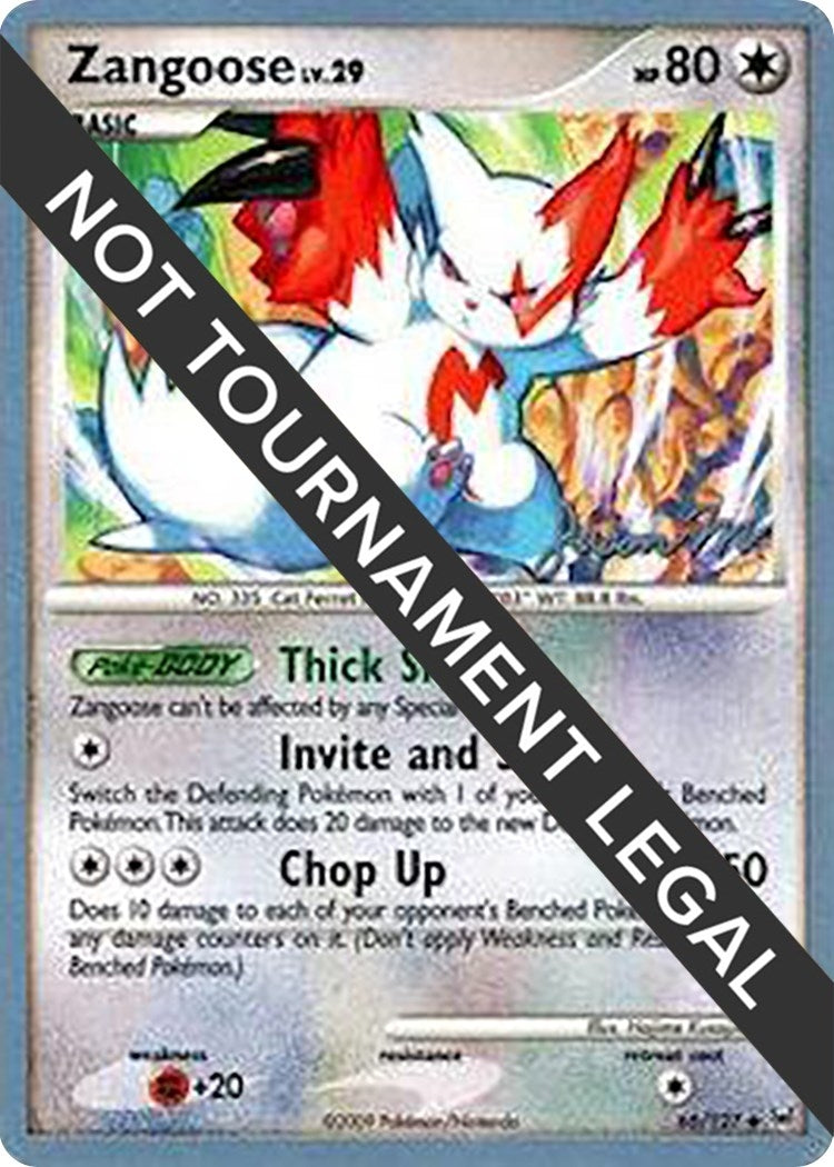 Image for Zangoose - 2009 (Jason Martinez) (66/127) (World Championship Decks) (WCD) - Pokemon