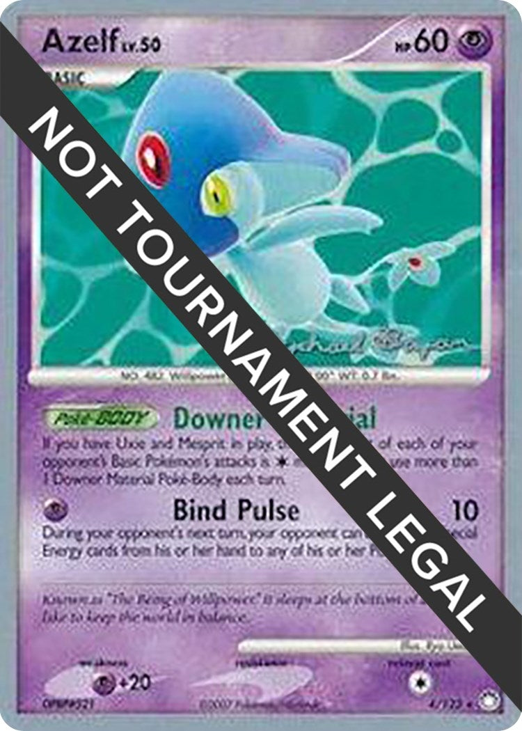 Image for Azelf (4) - 2010 (Mychael Bryan) (4/123) (World Championship Decks) (WCD) - Pokemon