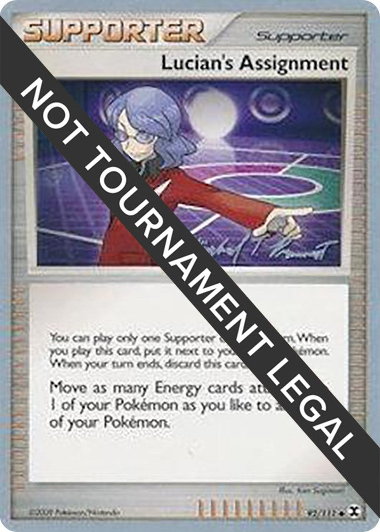 Image for Lucian's Assignment - 2010 (Michael Pramawat) (92/111) (World Championship Decks) (WCD) - Pokemon