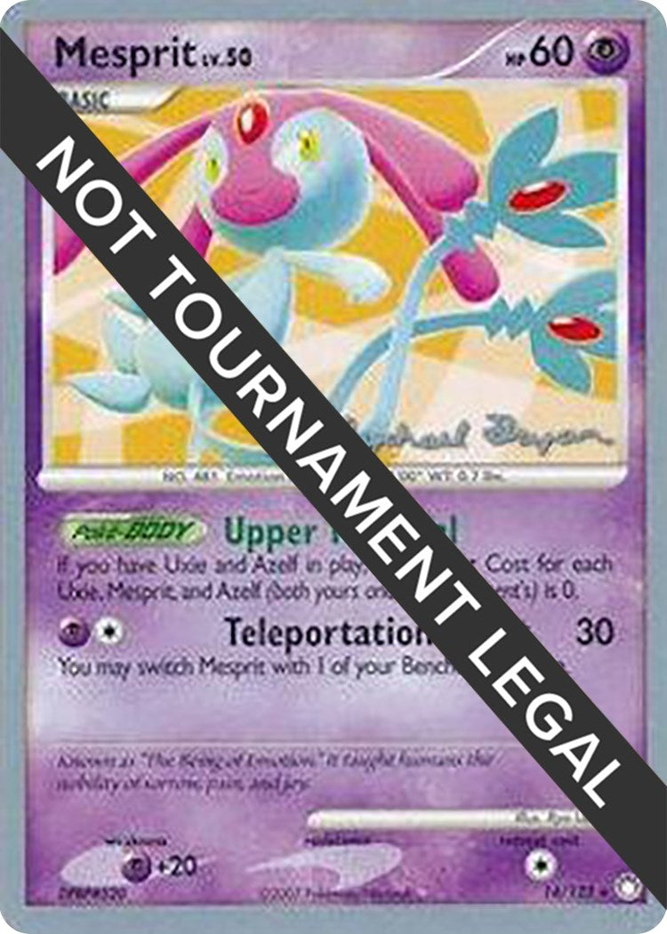 Image for Mesprit - 2010 (Mychael Bryan) (14/123) (World Championship Decks) (WCD) - Pokemon