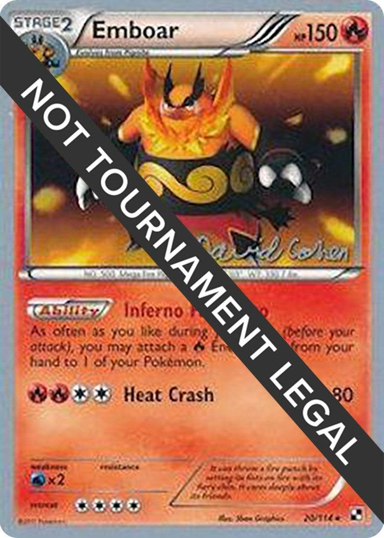 Image for Emboar - 2011 (David Cohen) (20/114) (World Championship Decks) (WCD) - Pokemon