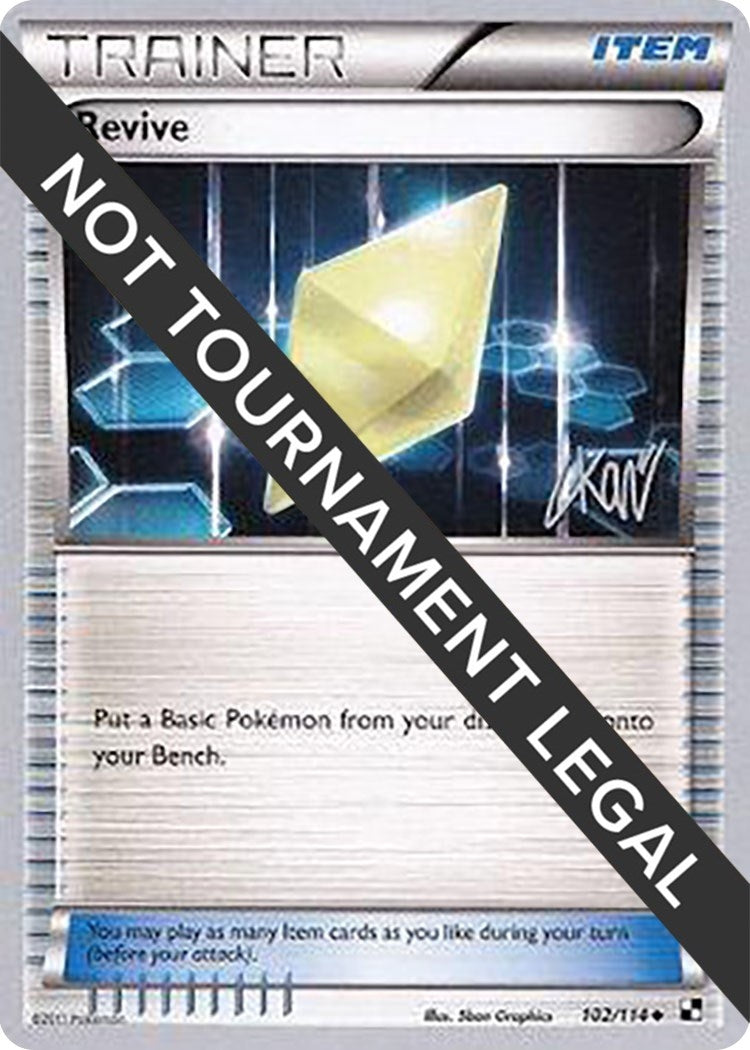 Image for Revive - 2011 (Christopher Kan) (102/114) (World Championship Decks) (WCD) - Pokemon