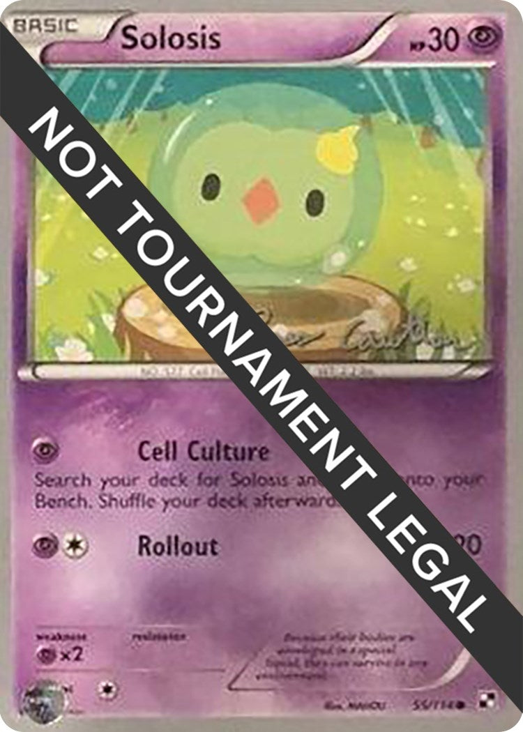 Image for Solosis - 2011 (Ross Cawthon) (55/114) (World Championship Decks) (WCD) - Pokemon