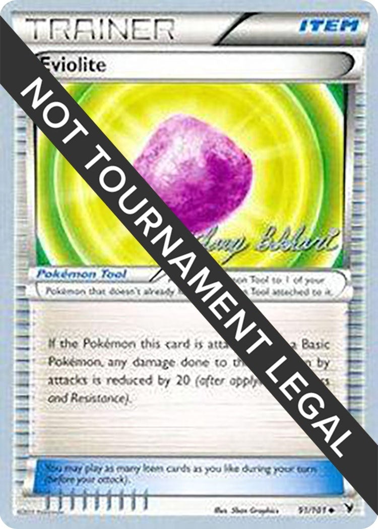Image for Eviolite - 2012 (Zachary Bokhari) (91/101) (World Championship Decks) (WCD) - Pokemon