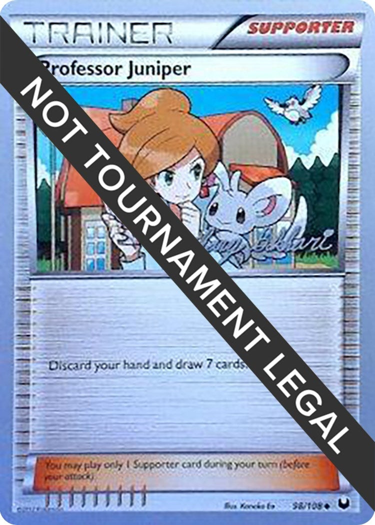 Image for Professor Juniper - 2012 (Zachary Bokhari) (98/108) (World Championship Decks) (WCD) - Pokemon