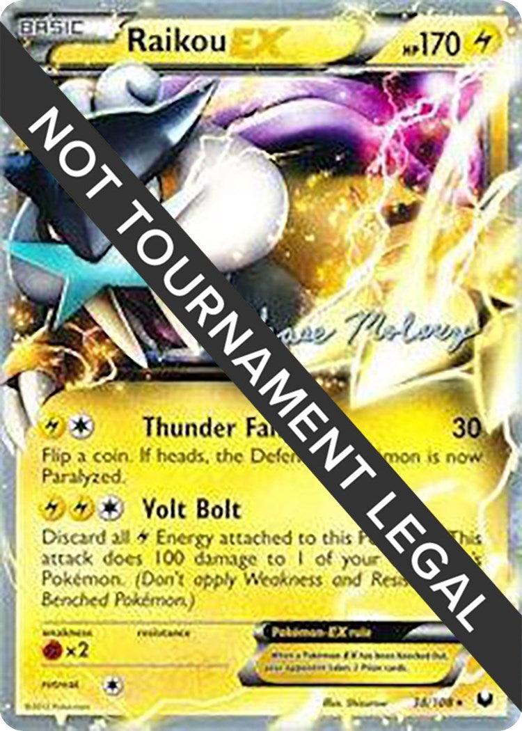 Image for Raikou EX - 2012 (Chase Moloney) (38/108) (World Championship Decks) (WCD) - Pokemon