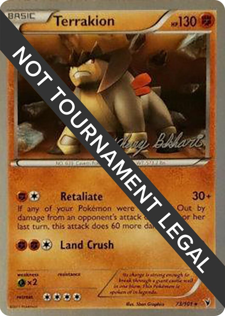 Image for Terrakion - 2012 (Zachary Bokhari) (73/101) (World Championship Decks) (WCD) - Pokemon
