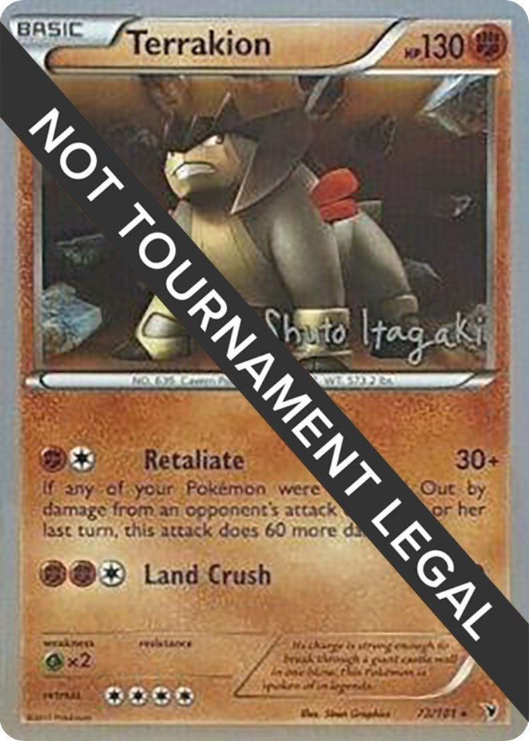Image for Terrakion - 2012 (Shuto Itagaki) (73/101) (World Championship Decks) (WCD) - Pokemon