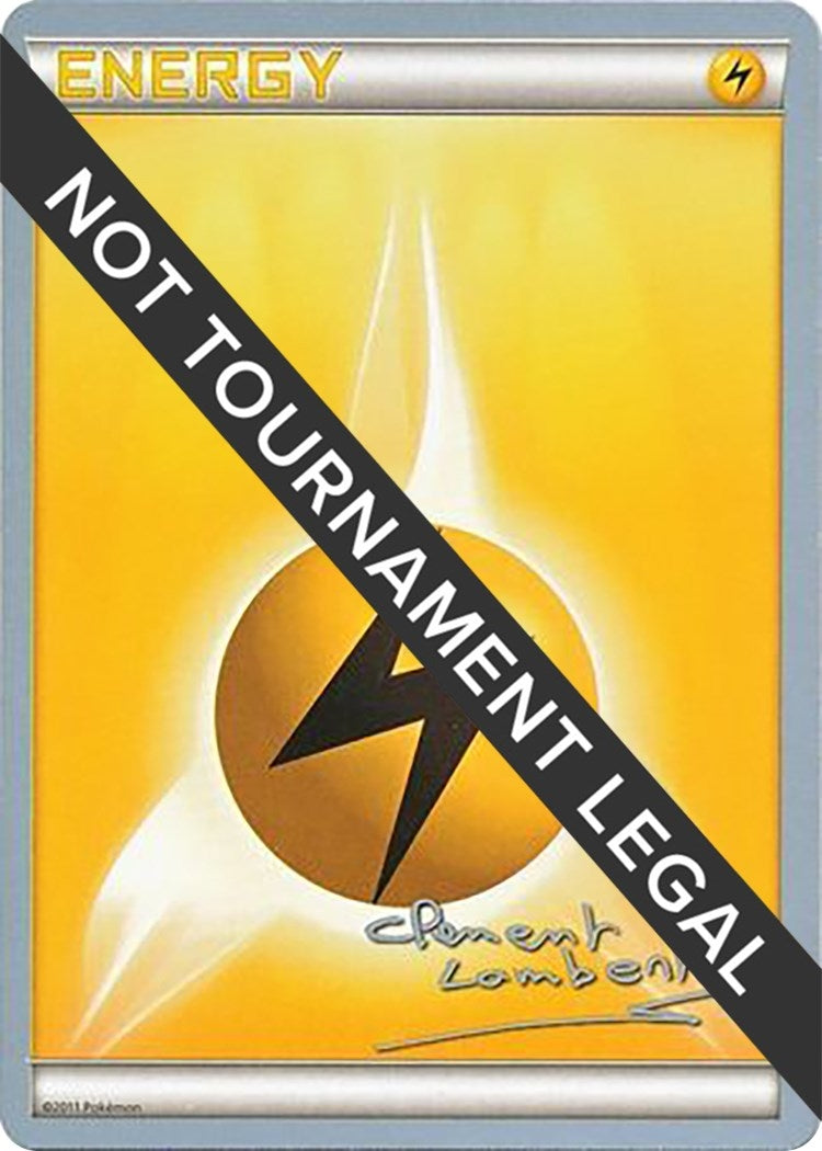 Image for Lightning Energy - 2013 (Clement Lamberton) (World Championship Decks) (WCD) - Pokemon