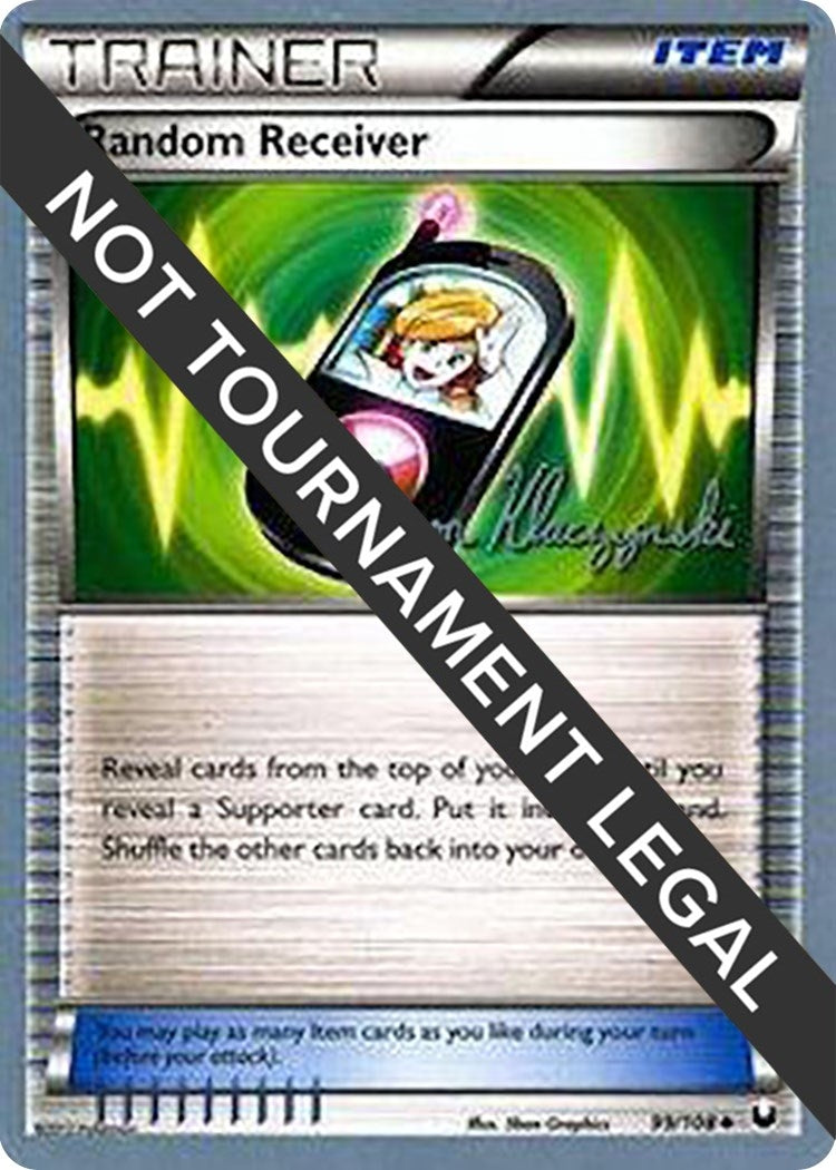Image for Random Receiver - 2013 (Jason Klaczynski) (99/108) (World Championship Decks) (WCD) - Pokemon
