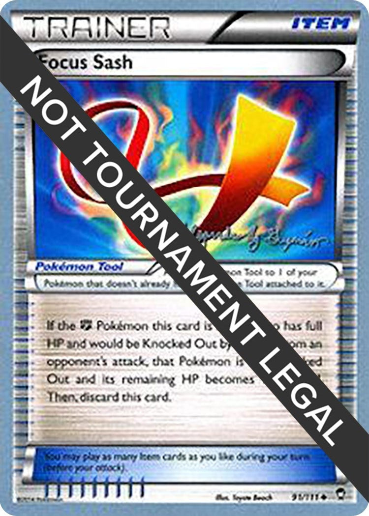 Image for Focus Sash - 2015 (Alejandro Ng-Guzman) (91/111) (World Championship Decks) (WCD) - Pokemon