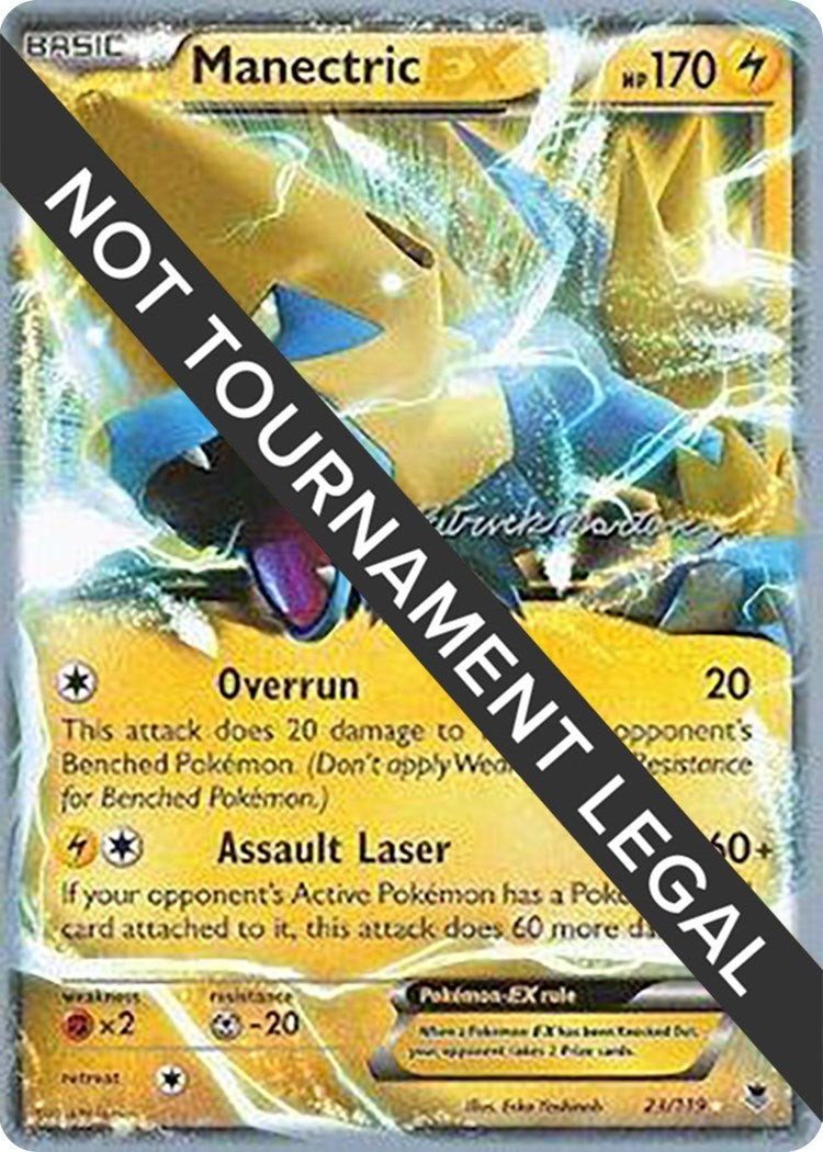 Image for Manectric EX - 2015 (Patrick Martinez) (23/119) (World Championship Decks) (WCD) - Pokemon