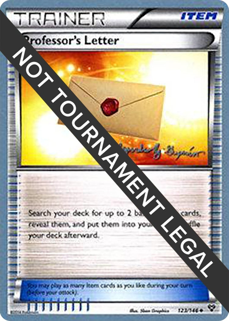 Image for Professor's Letter - 2015 (Alejandro Ng-Guzman) (123/146) (World Championship Decks) (WCD) - Pokemon