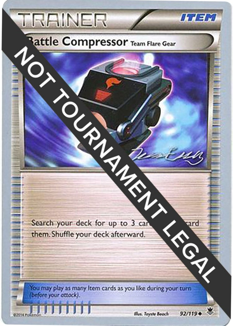 Image for Battle Compressor (Team Flare Gear) - 2016 (Jesper Eriksen) (92/119) (World Championship Decks) (WCD) - Pokemon