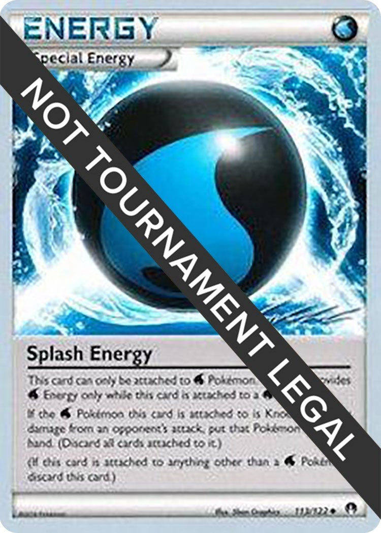 Image for Splash Energy - 2016 (Cody Walinski) (113/122) (World Championship Decks) (WCD) - Pokemon