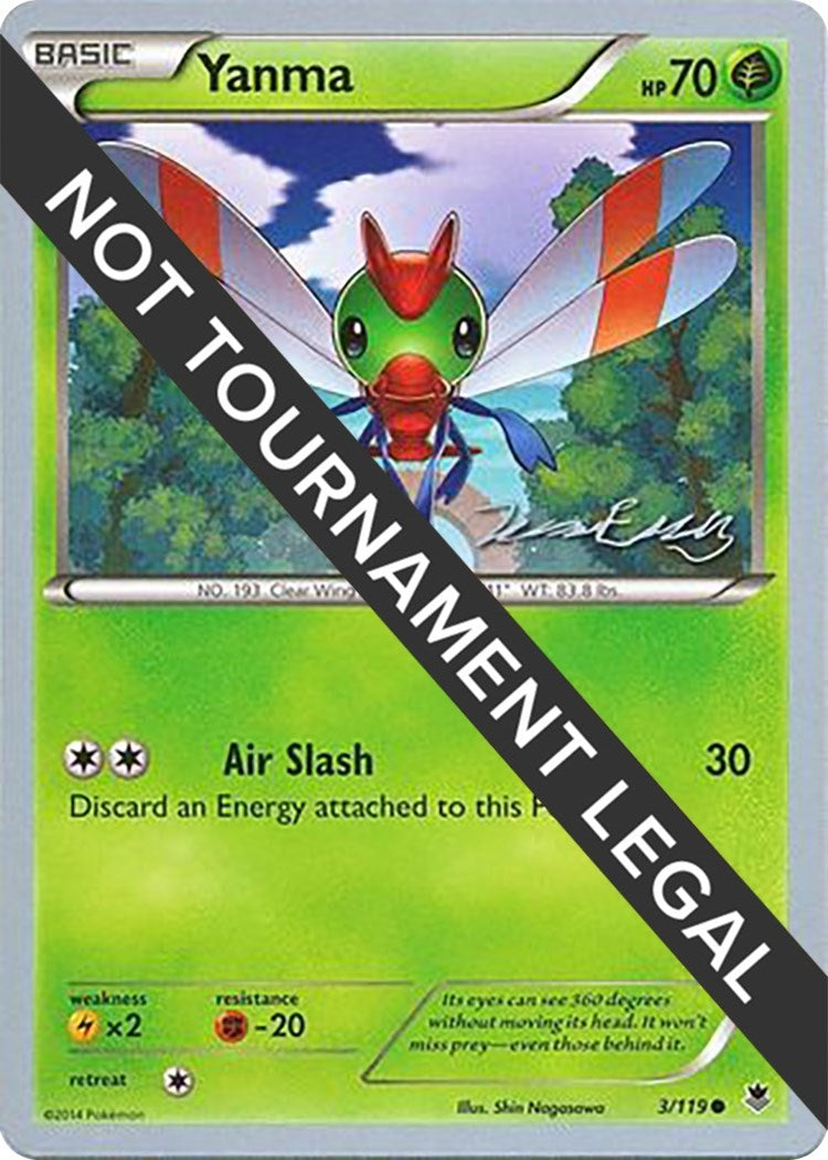 Image for Yanma - 2016 (Jesper Eriksen) (3/119) (World Championship Decks) (WCD) - Pokemon