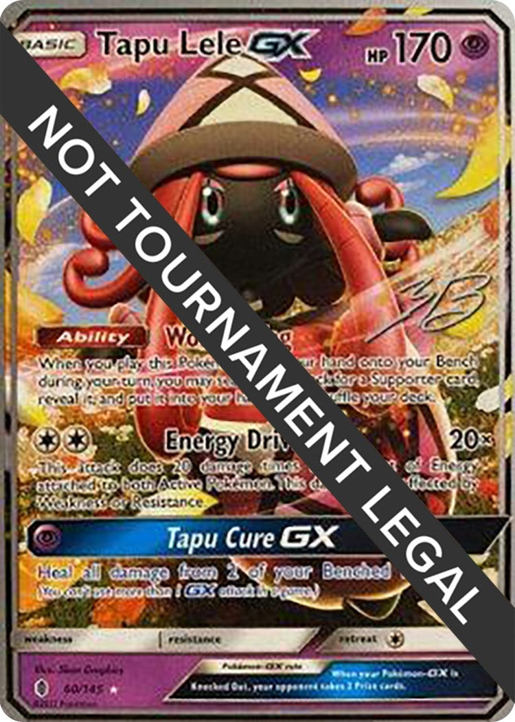 Image for Tapu Lele GX - 2017 (Zachary Bokhari) (60/145) (World Championship Decks) (WCD) - Pokemon