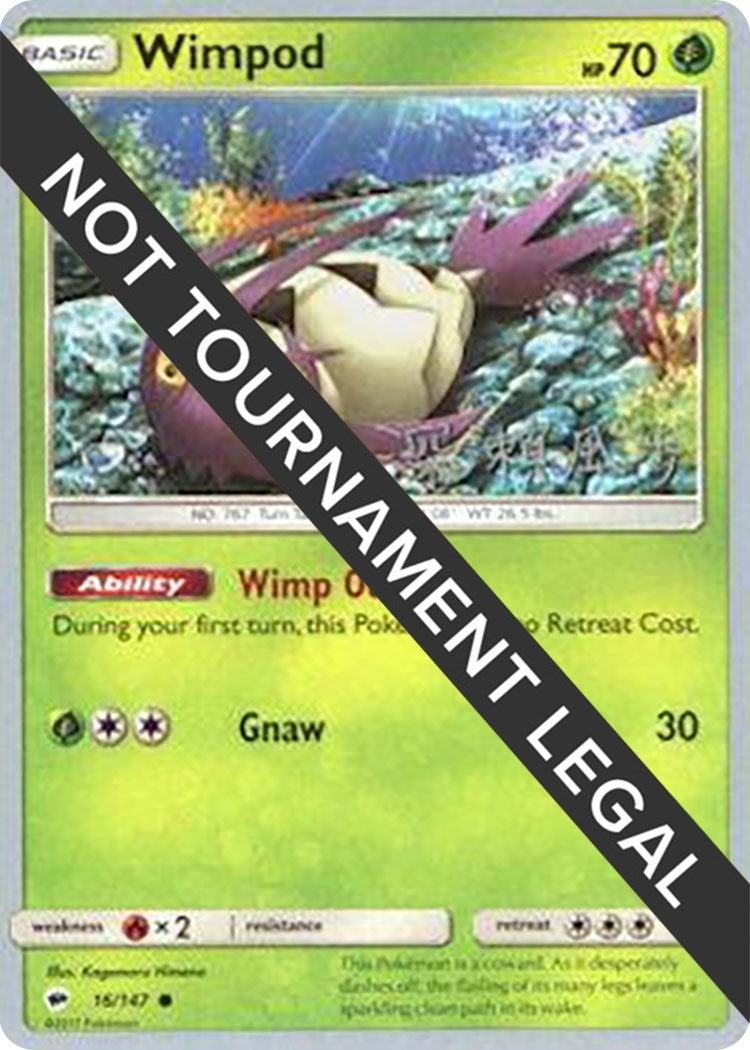 Image for Wimpod - 2017 (Kabu Fukase) (16/147) (World Championship Decks) (WCD) - Pokemon