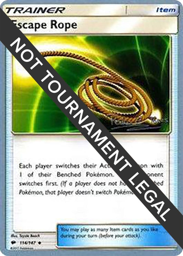Image for Escape Rope - 2018 (Pedro Eugenio Torres) (114/147) (World Championship Decks) (WCD) - Pokemon