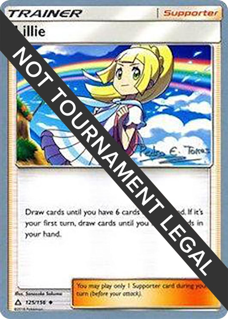Image for Lillie - 2018 (Pedro Eugenio Torres) (125/156) (World Championship Decks) (WCD) - Pokemon