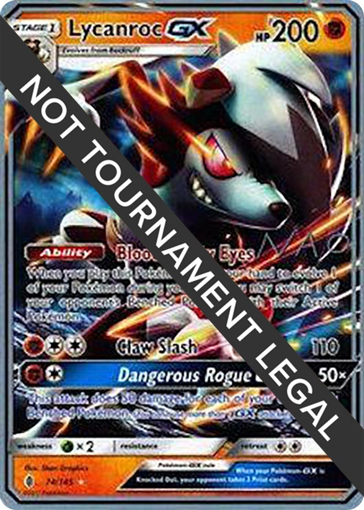Image for Lycanroc GX - 2018 (Naohito Inoue) (74/145) (World Championship Decks) (WCD) - Pokemon