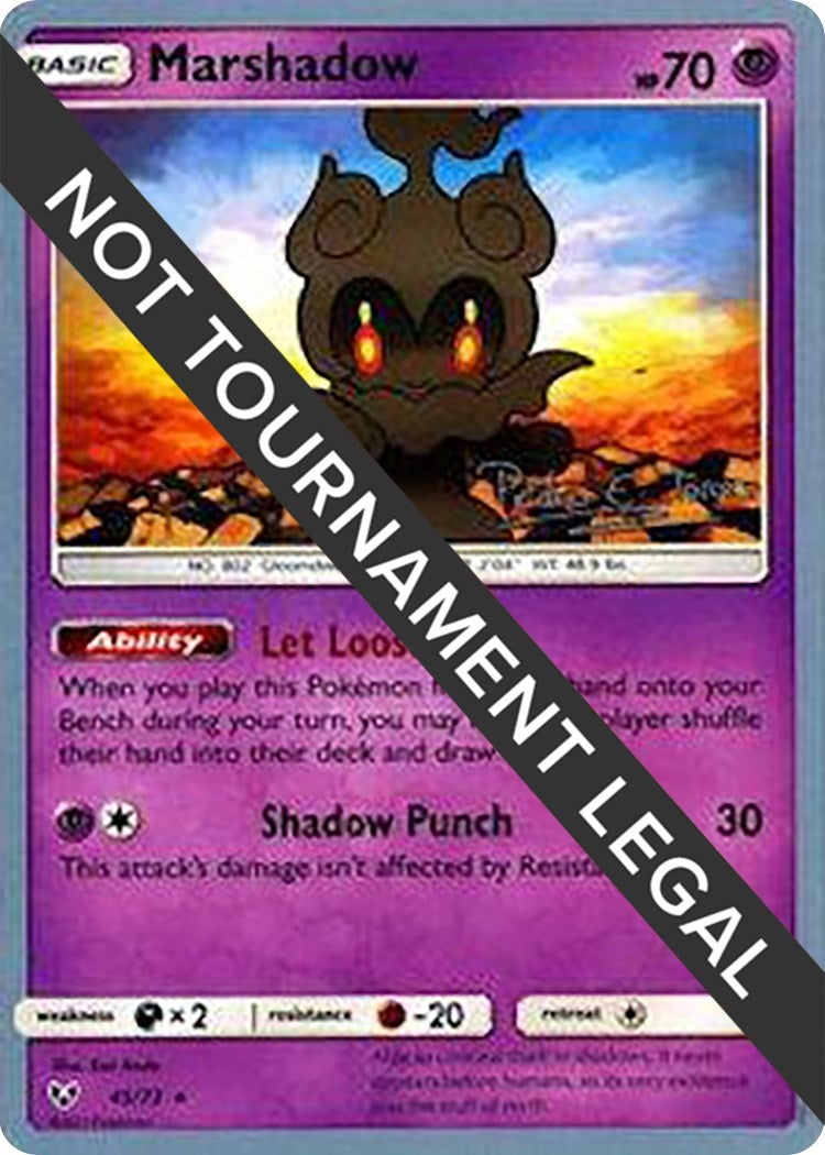 Image for Marshadow - 2018 (Pedro Eugenio Torres) (45/73) (World Championship Decks) (WCD) - Pokemon