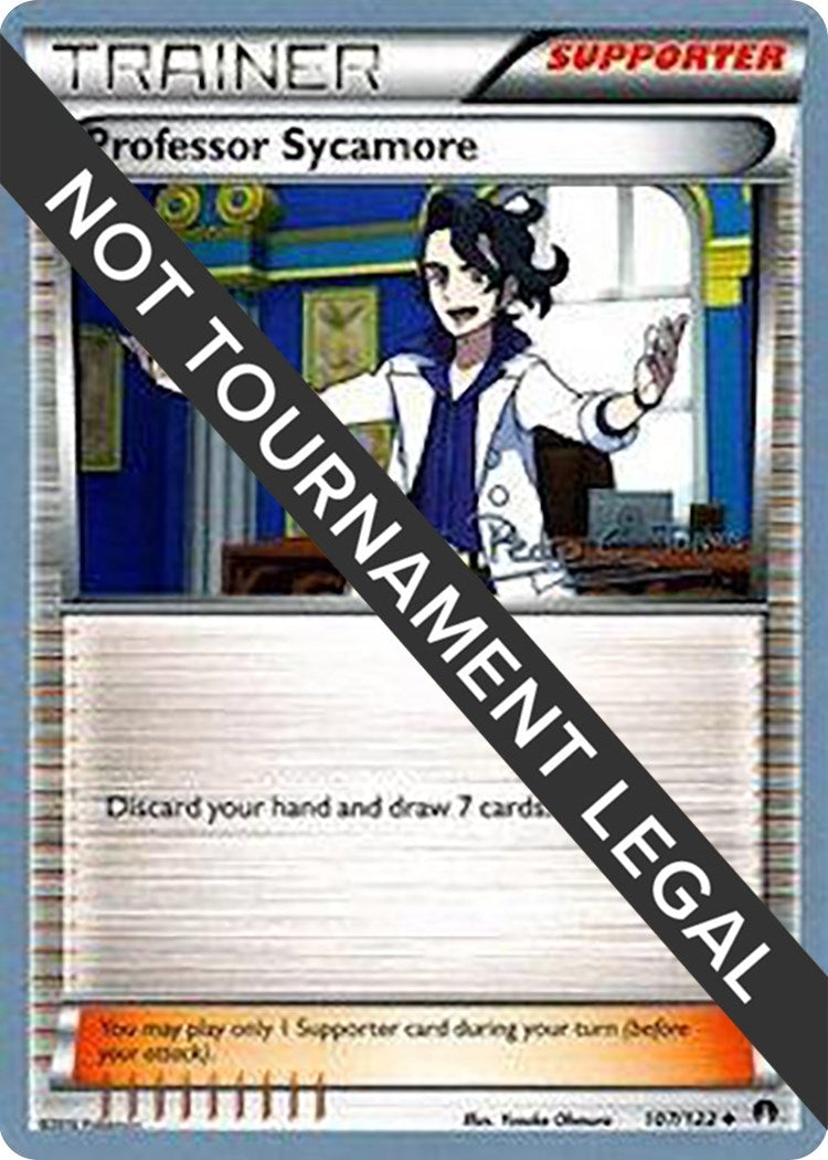 Image for Professor Sycamore - 2018 (Pedro Eugenio Torres) (107/122) (World Championship Decks) (WCD) - Pokemon