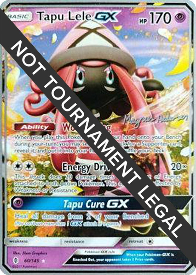Image for Tapu Lele GX - 2018 (Magnus Pedersen) (60/145) (World Championship Decks) (WCD) - Pokemon