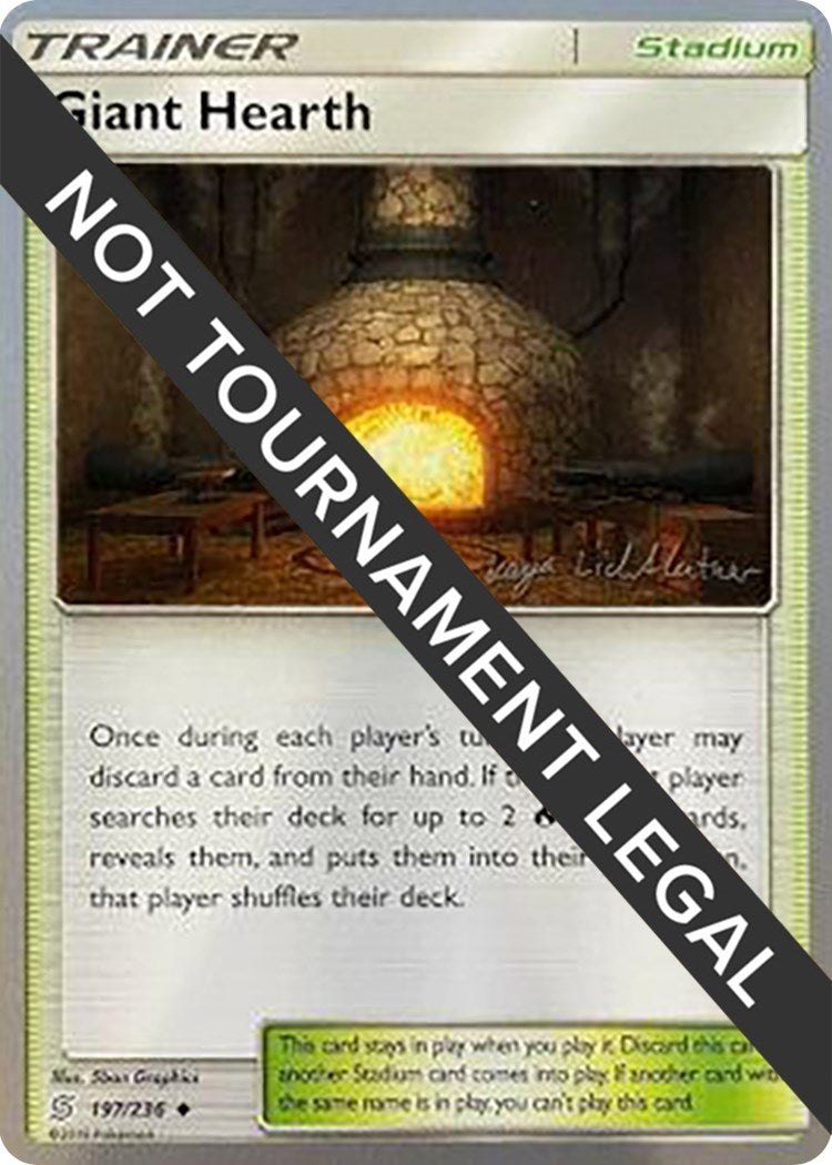 Image for Giant Hearth - 2019 (Kaya Lichtleitner) (197/236) (World Championship Decks) (WCD) - Pokemon
