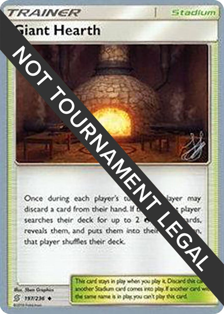 Image for Giant Hearth - 2019 (Henry Brand) (197/236) (World Championship Decks) (WCD) - Pokemon