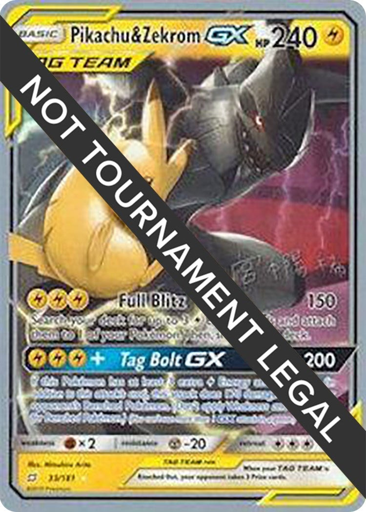 Image for Pikachu & Zekrom GX - 2019 (Haruki Miyamoto) (33/181) (World Championship Decks) (WCD) - Pokemon