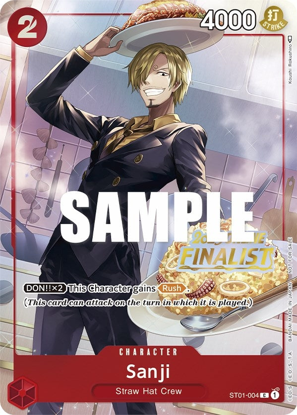 Image for Sanji (Online Regional 2023) [Finalist] (ST01-004) (One Piece Promotion Cards) (OP-PR) - One Piece Card Game