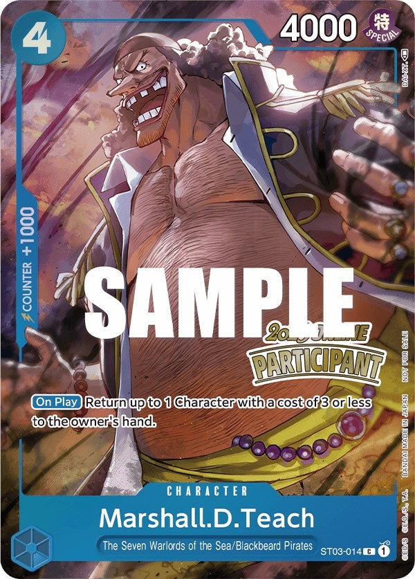 Image for Marshall.D.Teach (Online Regional 2023) [Participant] (ST03-014) (One Piece Promotion Cards) (OP-PR) - One Piece Card Game