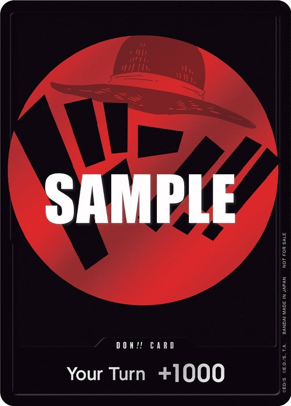 Image for DON!! Card (Red) (One Piece Promotion Cards) (OP-PR) - One Piece Card Game