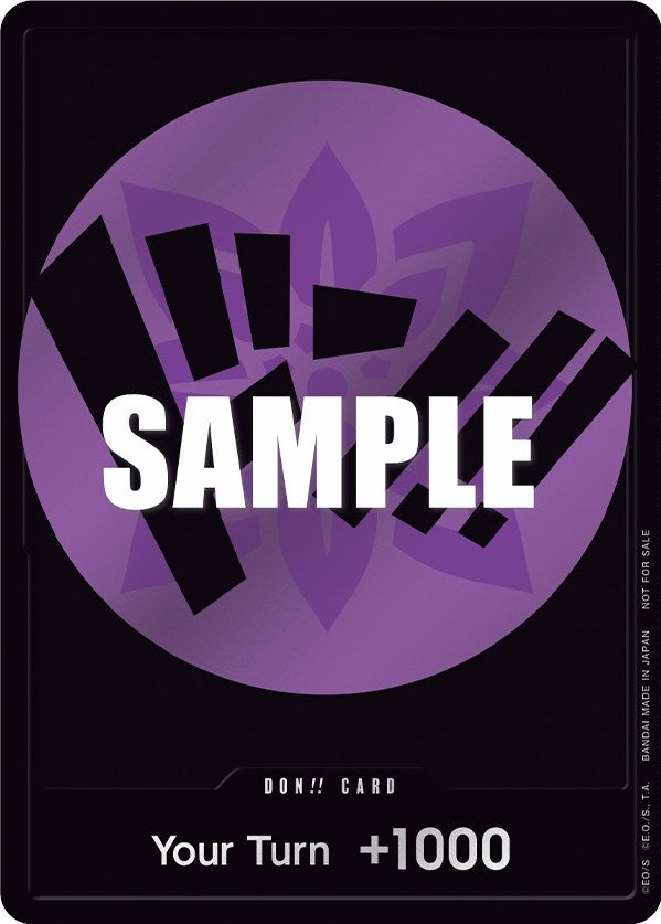 Image for DON!! Card (Purple) (One Piece Promotion Cards) (OP-PR) - One Piece Card Game