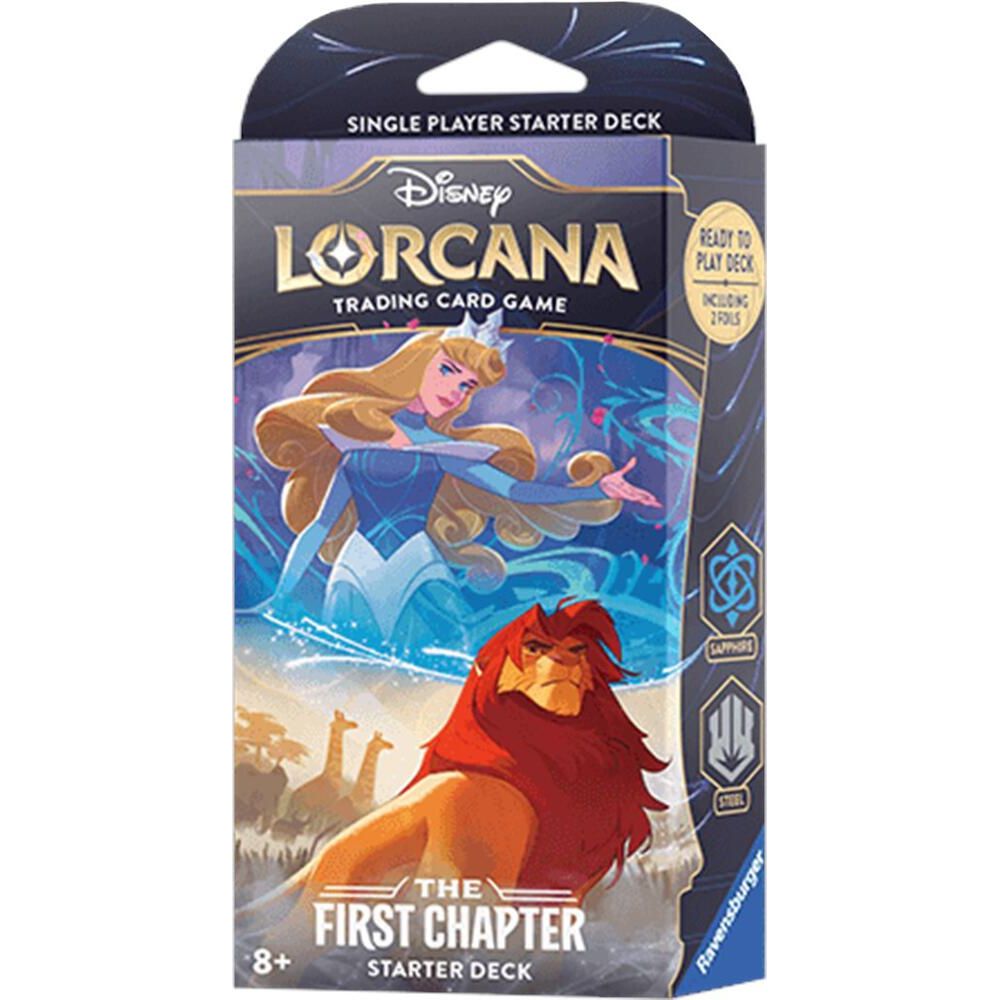 Disney Lorcana TCG - Set 1: The Fist Chapter - Aurora & Simba Starter Deck (Sapphire/Steel)