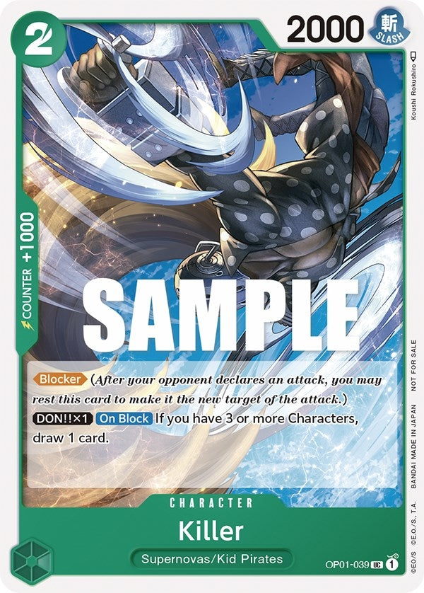 Image for Killer (Promotion Pack 2023) (OP01-039) (One Piece Promotion Cards) (OP-PR) - One Piece Card Game