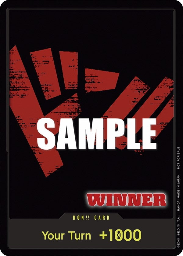 Image for DON!! Card (Tournament Pack Vol. 2) [Winner] (One Piece Promotion Cards) (OP-PR) - One Piece Card Game