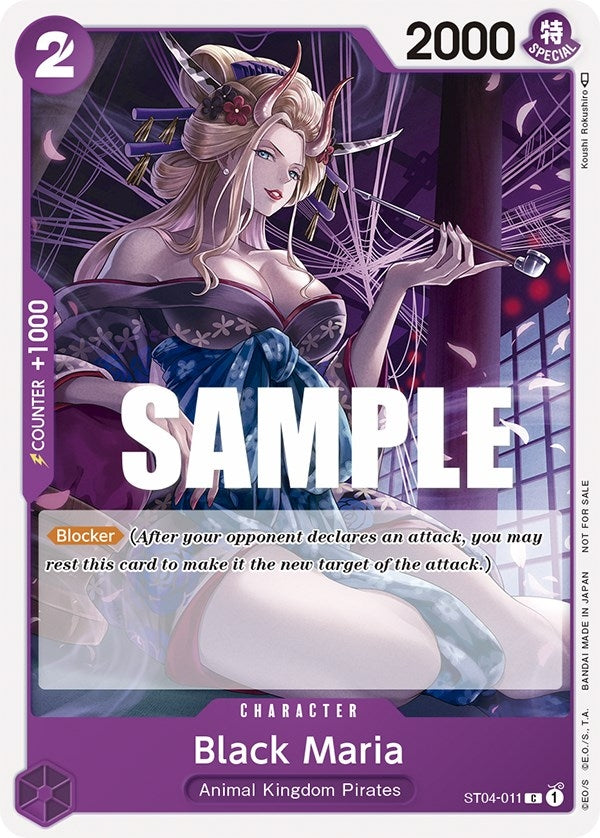 Image for Black Maria (Tournament Pack Vol. 2) (ST04-011) (One Piece Promotion Cards) (OP-PR) - One Piece Card Game